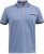 D555 Talbot Pique with Jacquard Collar Polo Shirt Blue - Polosärgid - Meeste suured polosärgid 2XL – 8XL