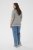Kaffe Curve Lizzy Contrast Knitted Polo Grey Melange - Polosärgid - 