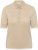 Kaffe Curve Lizzy Contrast Knitted Polo Feather Grey Melange - Polosärgid - 