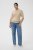 Kaffe Curve Lizzy Contrast Knitted Polo Feather Grey Melange - Polosärgid - 