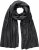 Ulla Popken Virgin Wool Cashmere Mix Scarf Black - Aksessuaarid - 