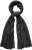 Ulla Popken Virgin Wool Cashmere Mix Scarf Black - Aksessuaarid - 