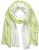Ulla Popken Ombre Linen Blend Scarf Lime Green - Aksessuaarid - 