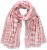 Ulla Popken Striped Statement Scarf Neon Red - Aksessuaarid - 