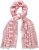 Ulla Popken Striped Statement Scarf Neon Red - Aksessuaarid - 