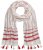 Ulla Popken Dot Print Tassel Accent Scarf Red - Aksessuaarid - 