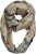 Ulla Popken Plaid Infinity Scarf Brown - Aksessuaarid - 
