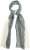 Ulla Popken Two Tone Scarf Grey - Aksessuaarid - 