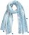 Ulla Popken Greek Stripe Tasseled Scarf Blue - Aksessuaarid - 