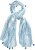 Ulla Popken Greek Stripe Tasseled Scarf Blue - Aksessuaarid - 