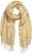 Ulla Popken Fringed Scarf Dark Putty - Aksessuaarid - 