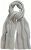 Ulla Popken Garter Stitch Knit Scarf Light Grey Melange - Aksessuaarid - 