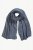 Ulla Popken Heather Knit Wool Blend Scarf Navy - Aksessuaarid - 