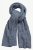 Ulla Popken Heather Knit Wool Blend Scarf Navy - Aksessuaarid - 