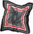 Ulla Popken Silk Scarf Black - Aksessuaarid - 