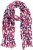 Ulla Popken Geometric Print Scarf Dark Red - Aksessuaarid - 