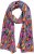 Ulla Popken Pepper Print Scarf Coral - Aksessuaarid - 