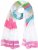 Ulla Popken Pink Lettering Border Print Scarf Snow White - Aksessuaarid - 