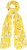 Ulla Popken Lemon Print Scarf Sun Yellow - Aksessuaarid - 