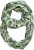 Ulla Popken Leaf Print Infinity Scarf Pistachio - Aksessuaarid - 