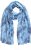 Ulla Popken Circle Print Scarf Blue - Aksessuaarid - 
