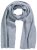 Ulla Popken Ribbed Knit Scarf Light Grey Melange - Aksessuaarid - 
