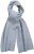 Ulla Popken Ribbed Knit Scarf Light Grey Melange - Aksessuaarid - 