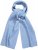 Ulla Popken Ribbed Knit Scarf Blue - Aksessuaarid - 
