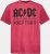 JP1880 AC/DC World Tour Graphic Comfort Fit Band T-Shirt Dark Red - T-särgid - Suured T-särgid 2XL – 14XL