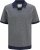Jack & Jones Ceaston Knit Short Sleeve Sweater Grey/Blue - Sviitrid ja dressipluusid - Meeste suured kapuutsiga jakid suurustes 2XL – 14XL