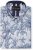 Kam Jeans 6063 Summer Print Short Sleeve Shirt Blue - Särgid - Meeste suured särgid 2XL – 8XL