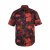 JP1880 Shirt Short Sleeve Linen Blend Red - Särgid - Meeste suured särgid 2XL – 8XL