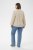Kaffe Curve Josa Shirt Feather Grey Stripe - Triiksärgid - 