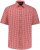 JP1880 Shirt Traditional Checked Short Sleeve Red - Särgid - Meeste suured särgid 2XL – 8XL