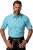 JP1880 Shirt Traditional Short Sleeve Turquoise - Särgid - Meeste suured särgid 2XL – 8XL