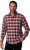 JP1880 Shirt Flannel Checked Long Sleeve Red TALL - MEESTERIIDED MT-6XLT - Pikad meeste riided