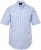 JP1880 Shirt Traditional Short Sleeve Checked Light Blue - Särgid - Meeste suured särgid 2XL – 8XL
