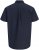 Jack & Jones Henry Slub Short Sleeve Navy - Särgid - Meeste suured särgid 2XL – 8XL
