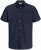 Jack & Jones Henry Slub Short Sleeve Navy - Särgid - Meeste suured särgid 2XL – 8XL