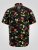 D555 Gordon Hawaiian AOP Cuvan Collar Resort Short Sleeve Black - Särgid - Meeste suured särgid 2XL – 8XL