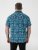 D555 Hawkins Printed Cuban Collar Resort Short Sleeve Shirt Teal - Särgid - Meeste suured särgid 2XL – 8XL