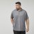 North Latitude 61116 Meleeritud Piqué Lühikeste Varrukatega Särk Hall - Polosärgid - Meeste suured polosärgid 2XL – 8XL