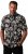 JP1880 Skull Pattern Jersey Short Sleeve Shirt Black - Särgid - Meeste suured särgid 2XL – 8XL
