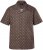 JP1880 Boxy Cuba Short Sleeve Shirt Brown - Särgid - Meeste suured särgid 2XL – 8XL