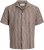 Jack & Jones Montauk Crochet Short Sleeve Shirt Dark Red - Lühikeste varrukatega särgid - Meeste Lühikeste varrukatega särgid 