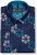 Kam Jeans 6071 Record Print Long Sleeve Shirt Navy - Särgid - Meeste suured särgid 2XL – 8XL