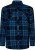 Kam Jeans 6353 Western Check Shirt Navy - Särgid - Meeste suured särgid 2XL – 8XL