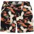 JP1880 Bermuda Shorts Floral All-over Print Black - Lühikesed Püksid - Lühikesed Püksid suured suurused: W40-W60