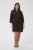 Kaffe Curve Mille Short Shirt Dress Black Coffee Brown - Minikleidid - 