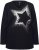 Ulla Popken Sequined Star Rolled Edge Sweater Black - Sviitrid ja dressipluusid - 